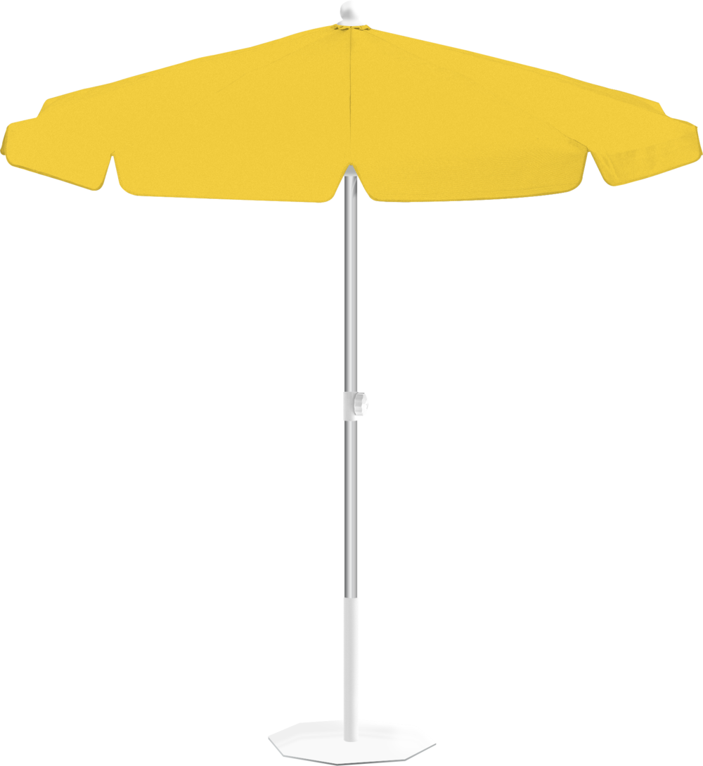 Parasol Rond mimosa Miami Inclinable Ø 200 Acrylique sunbrella premium | La Maison du Parasol