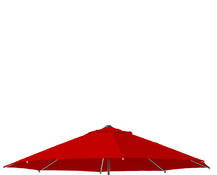TOILE SUNPOP Rond Acrylique sunbrella premium Ø 200 logo red