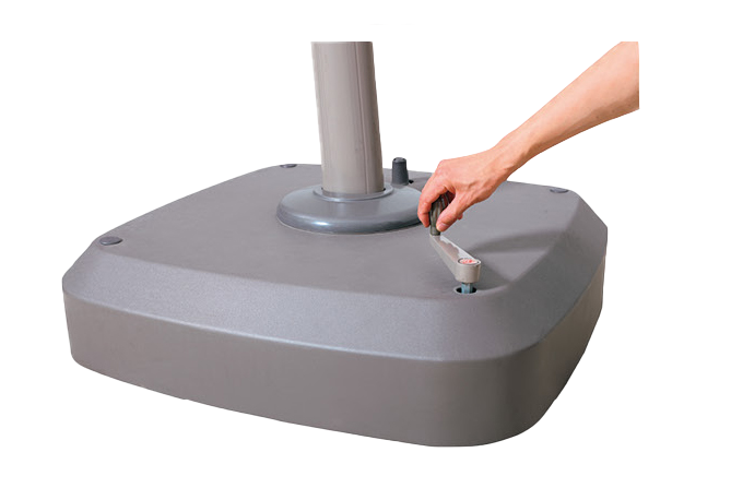 Socle à roulettes pour Parasol Déporté