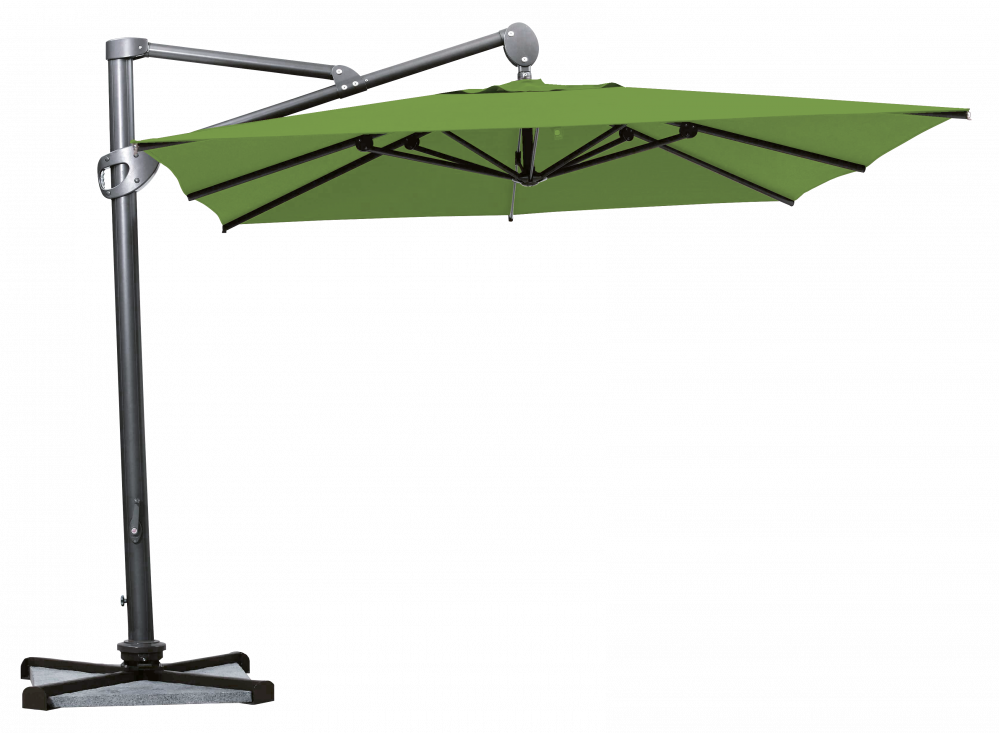 Parasol déporté Helios résistant au vent Carré 300x300 Acrylique sunbrella premium Macao | La Maison du Parasol