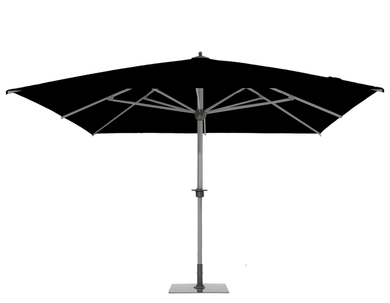 Parasol géant Sunwheel Carré 350x350 Acrylique sunbrella premium Black | La Maison du Parasol