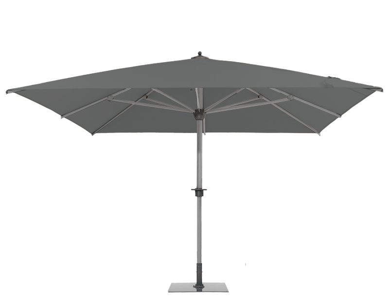 Parasol géant Sunwheel Carré 350x350 Acrylique relax Stone | La Maison du Parasol