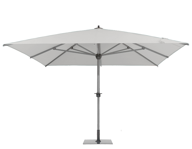 Parasol géant Sunwheel Carré 350x350 Acrylique sunbrella premium Marble | La Maison du Parasol