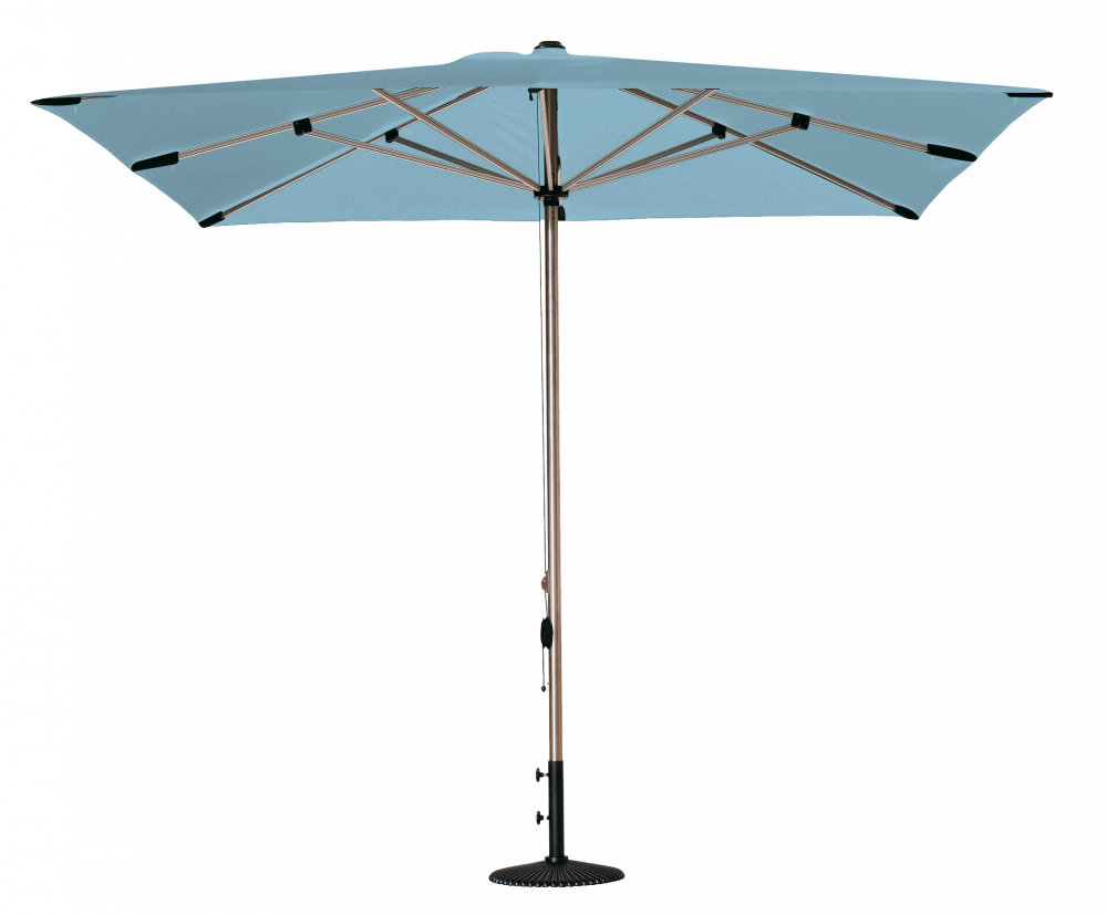 Parasol rectangulaire Selene Mineral blue 300x200 Acrylique sunbrella premium | La Maison du Parasol