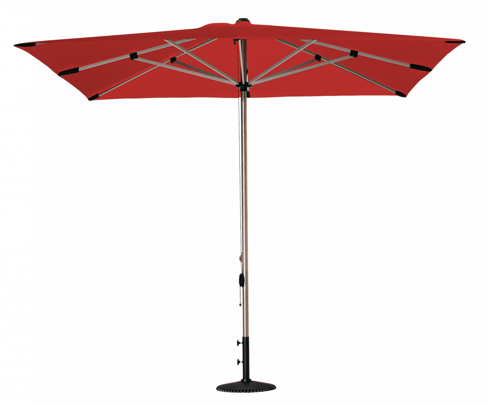 Parasol rectangulaire Selene Logo red 300x200 Acrylique sunbrella premium | La Maison du Parasol