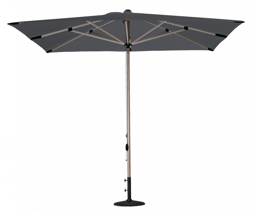 Parasol rectangulaire Selene Ardoise 300x200 Acrylique sunbrella premium | La Maison du Parasol