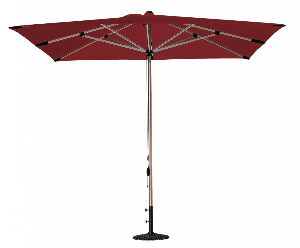 Parasol rectangulaire Selene Burgundy 300x200 Acrylique sunbrella premium | La Maison du Parasol