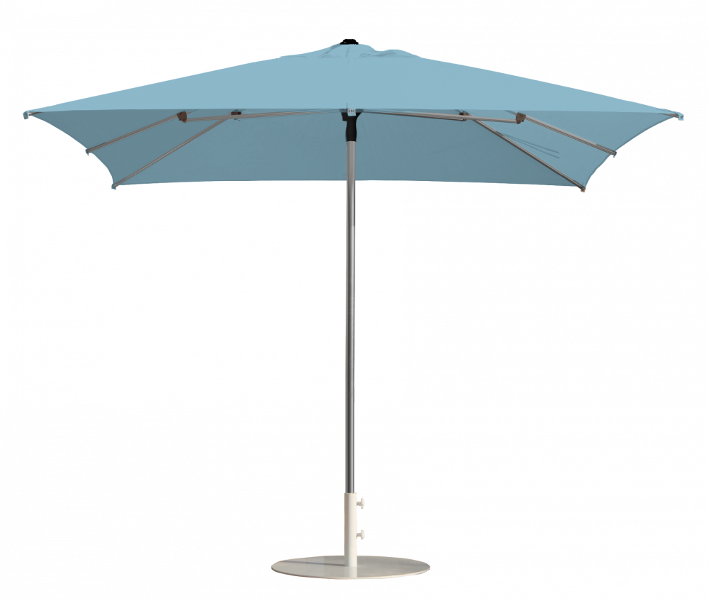 Parasol carré 300x300 Mineral blue Prosun Acrylique sunbrella premium résistant au vent | La Maison du Parasol
