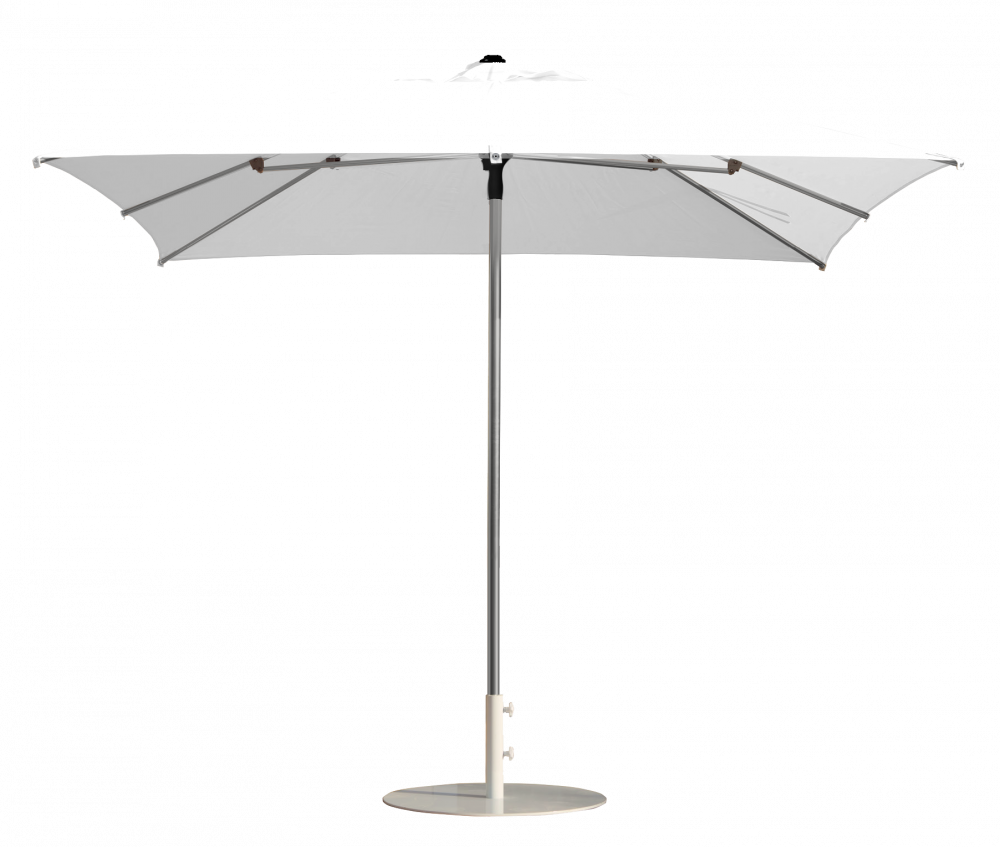 Parasol carré 300x300 Blanc Prosun Polyester résistant au vent | La Maison du Parasol