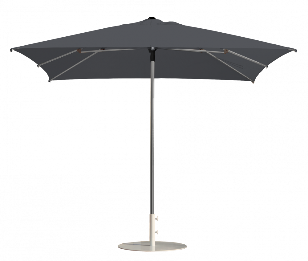 Parasol carré 300x300 Ardoise Prosun Polyester résistant au vent | La Maison du Parasol