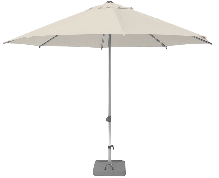 Parasol droit et inclinable Sunpop Rond Ø 270 Acrylique sunbrella premium Natural | La Maison du Parasol