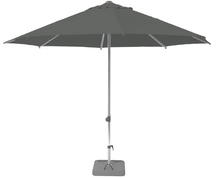 Parasol droit et inclinable Sunpop Rond Ø 200 Acrylique relax Stone | La Maison du Parasol