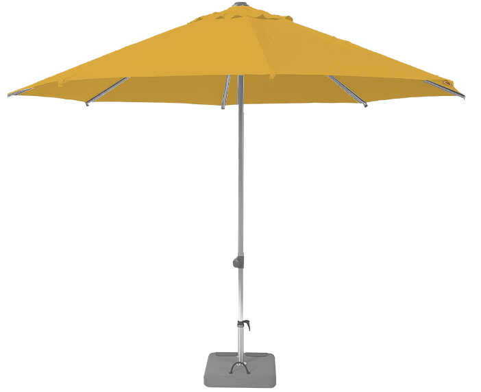 Parasol droit et inclinable Sunpop Rond Ø 270 Acrylique latimacryl Jaune | La Maison du Parasol