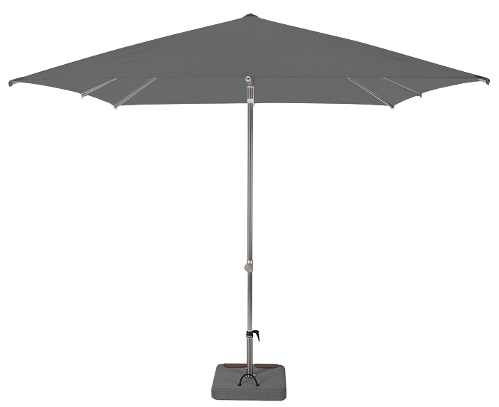Parasol droit et inclinable Sunpop Carré 250x250 Acrylique relax Stone | La Maison du Parasol