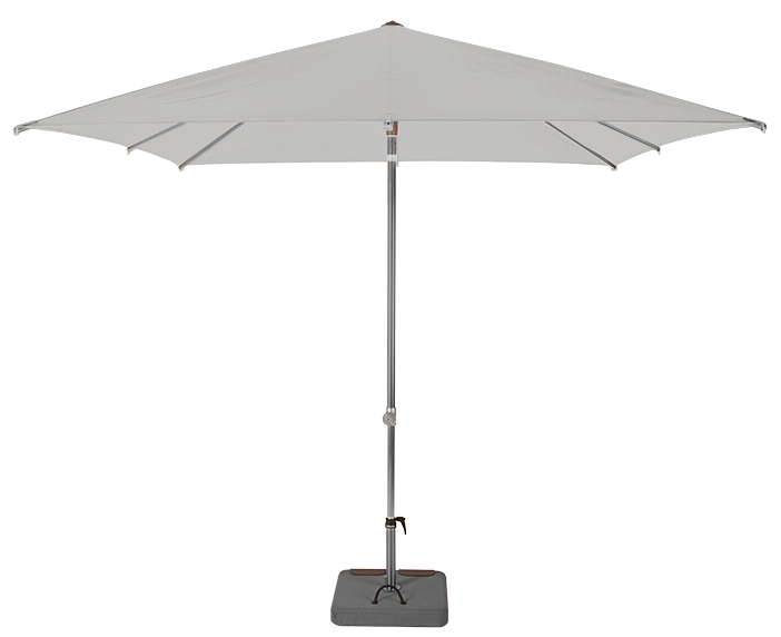 Parasol droit et inclinable Sunpop Carré 250x250 Acrylique relax Birch | La Maison du Parasol