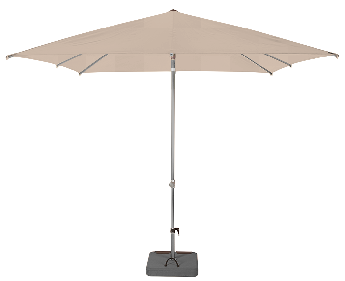 Parasol droit et inclinable Sunpop Carré 250x250 Acrylique sunbrella premium Lin | La Maison du Parasol