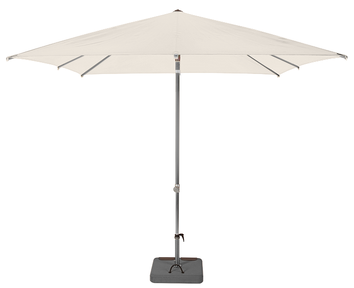 Parasol droit et inclinable Sunpop Carré 200x200 Acrylique sunbrella premium Natural | La Maison du Parasol