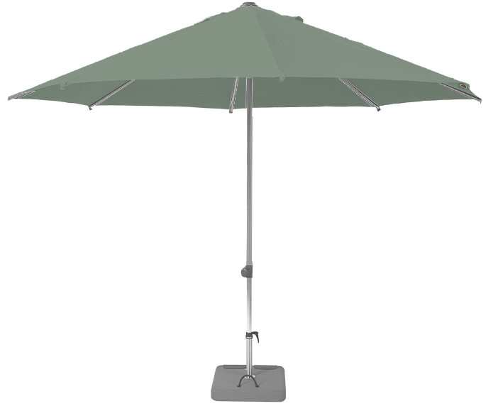 Parasol droit et inclinable Sunpop Rond Ø 270 Acrylique sunbrella premium Celadon | La Maison du Parasol
