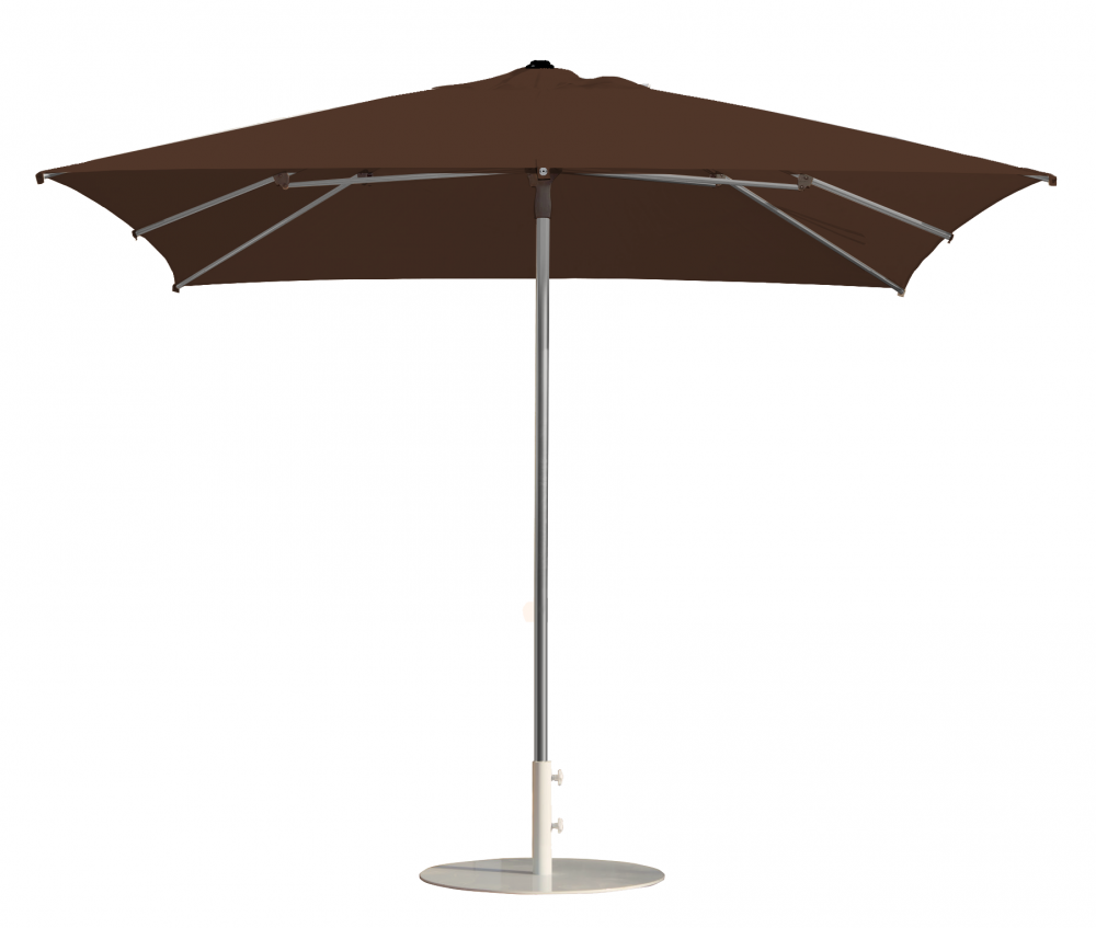Parasol carré 300x300 Chocolat Prosun Acrylique latimacryl résistant au vent | La Maison du Parasol