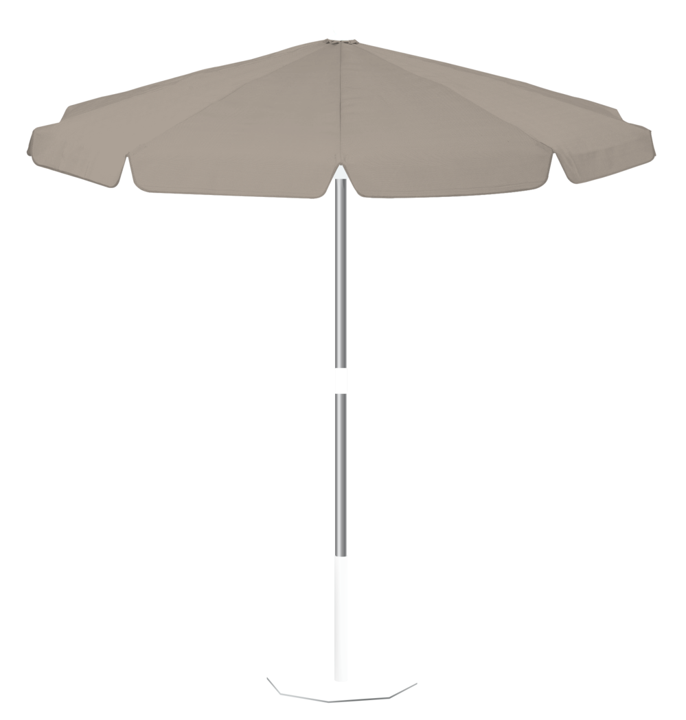 Parasol Rond taupe Miami Inclinable Ø 200 Polyester | La Maison du Parasol