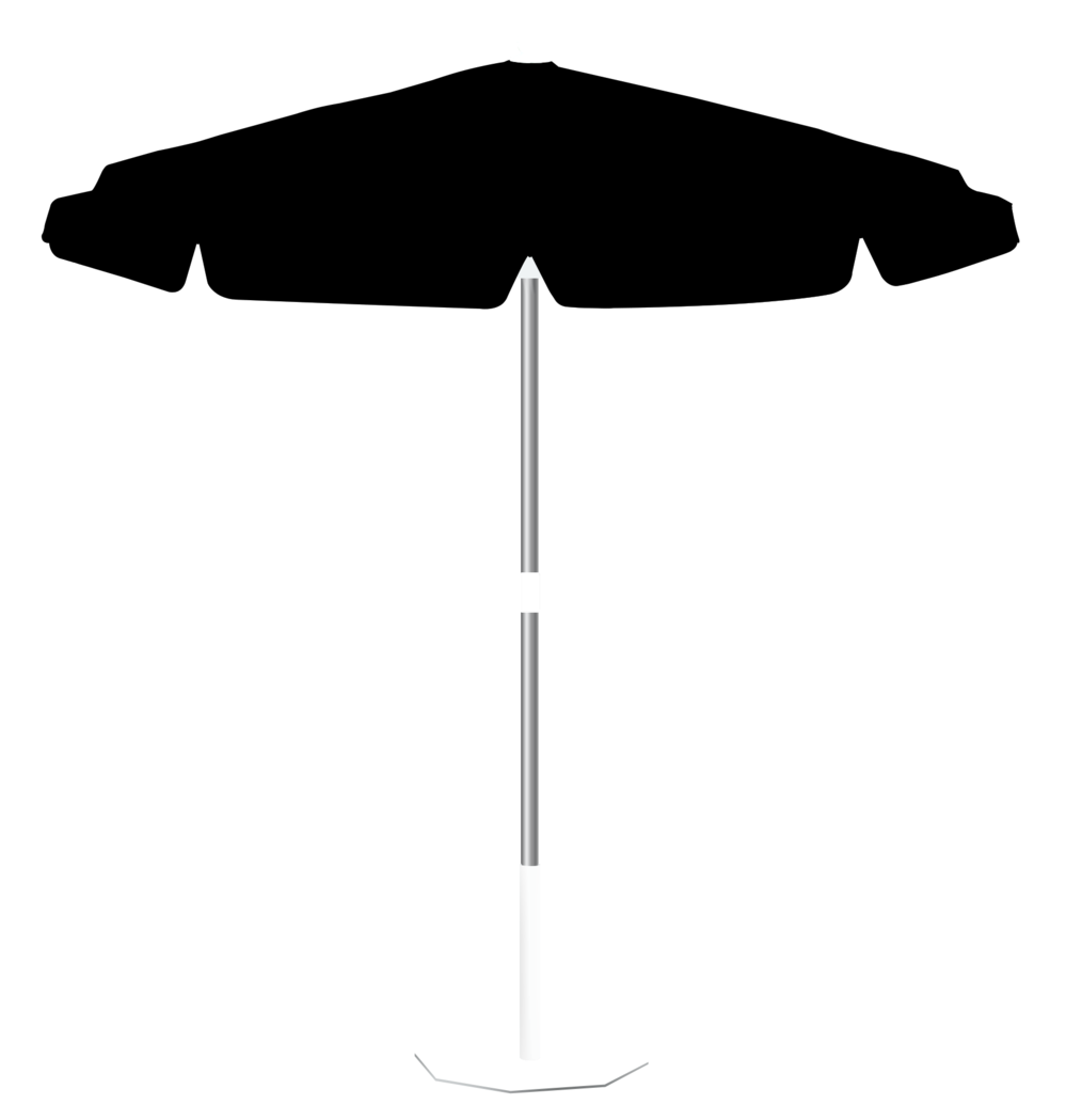 Parasol Rond black Miami Inclinable Ø 200 Acrylique sunbrella premium | La Maison du Parasol