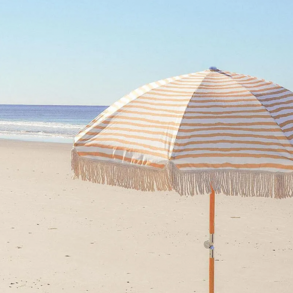 Parasol De Plage Bohème à Franges - Hauteur Réglable 180cm, Mât Aluminium Imitation Bois, Protection UV50+, Idéal Jardin, Balcon, Terrasse - 8